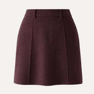 NEW WITH TAGS: A-Line High Waisted Mini Skirt - Plum